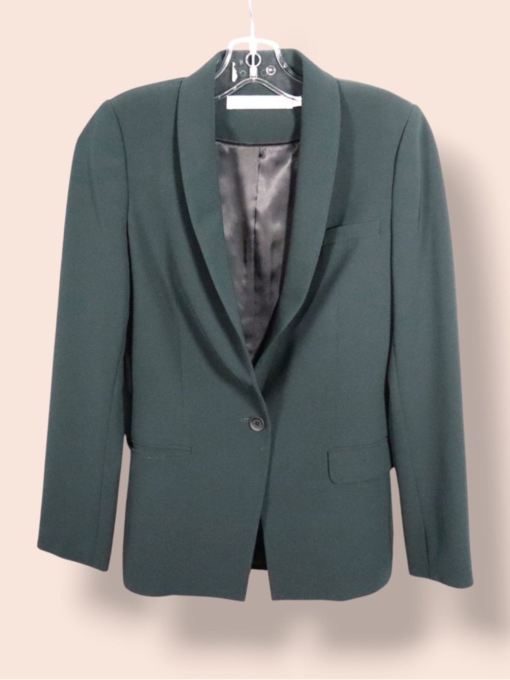 Simons Contemporaine Blazer Women’s Size 2 Dark Green Tailored Suit Jacket
